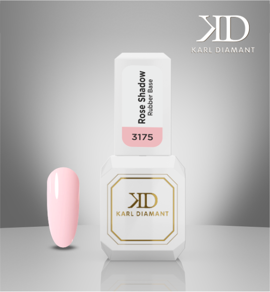 Karl Diamant Rubber Base Gel "Rose Shadow"  11 ml